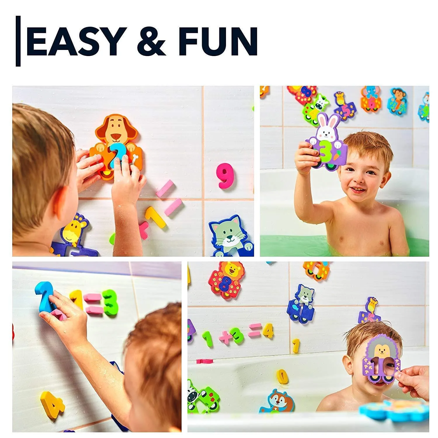 100% Non Toxic Bathtub Numbers   Best Foam Bath Toys   Educational