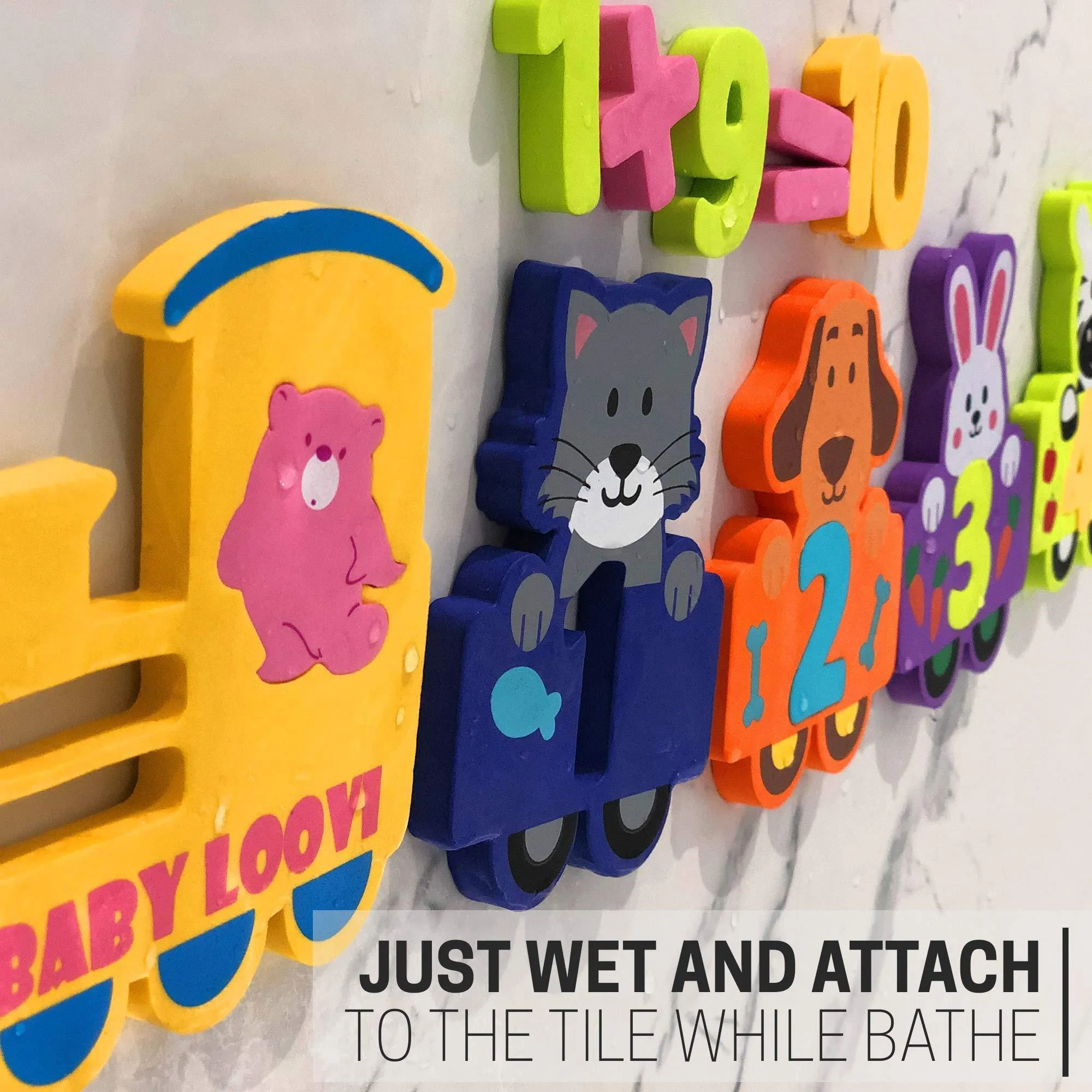 100% Non Toxic Bathtub Numbers   Best Foam Bath Toys   Educational