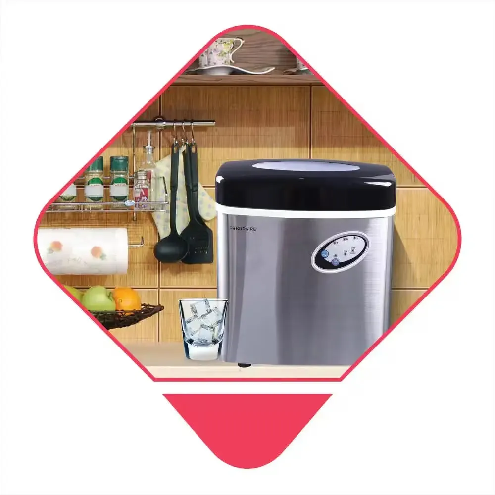 48 Lb. Freestanding Ice Maker in Stainless Steel