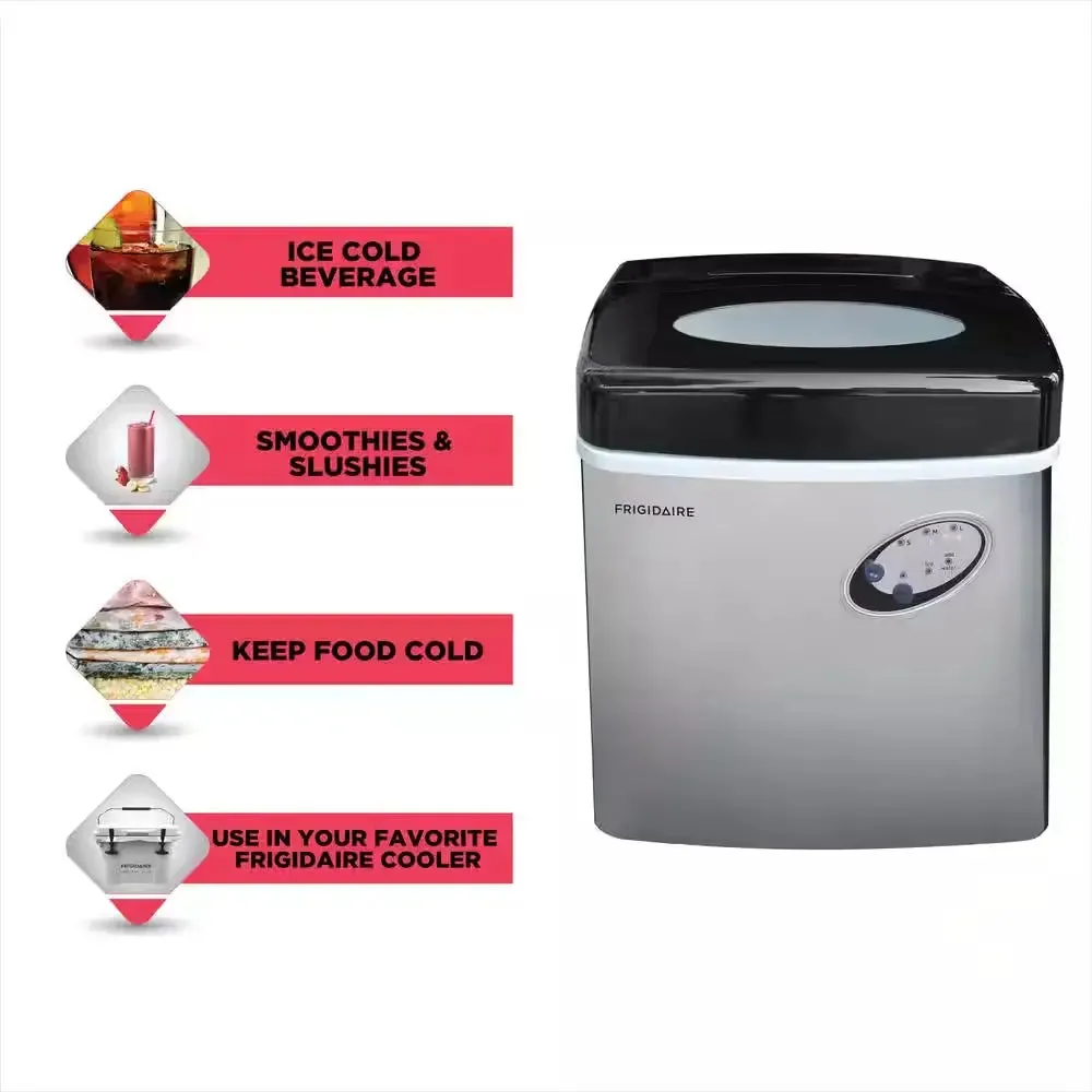 48 Lb. Freestanding Ice Maker in Stainless Steel