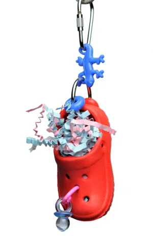 A & E Happy Beaks Croc-Fetti Bird Toy