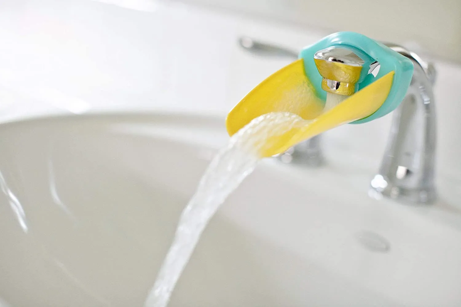 Aquaduck Aqua Hand Washing Spout Faucet Extender - Blue