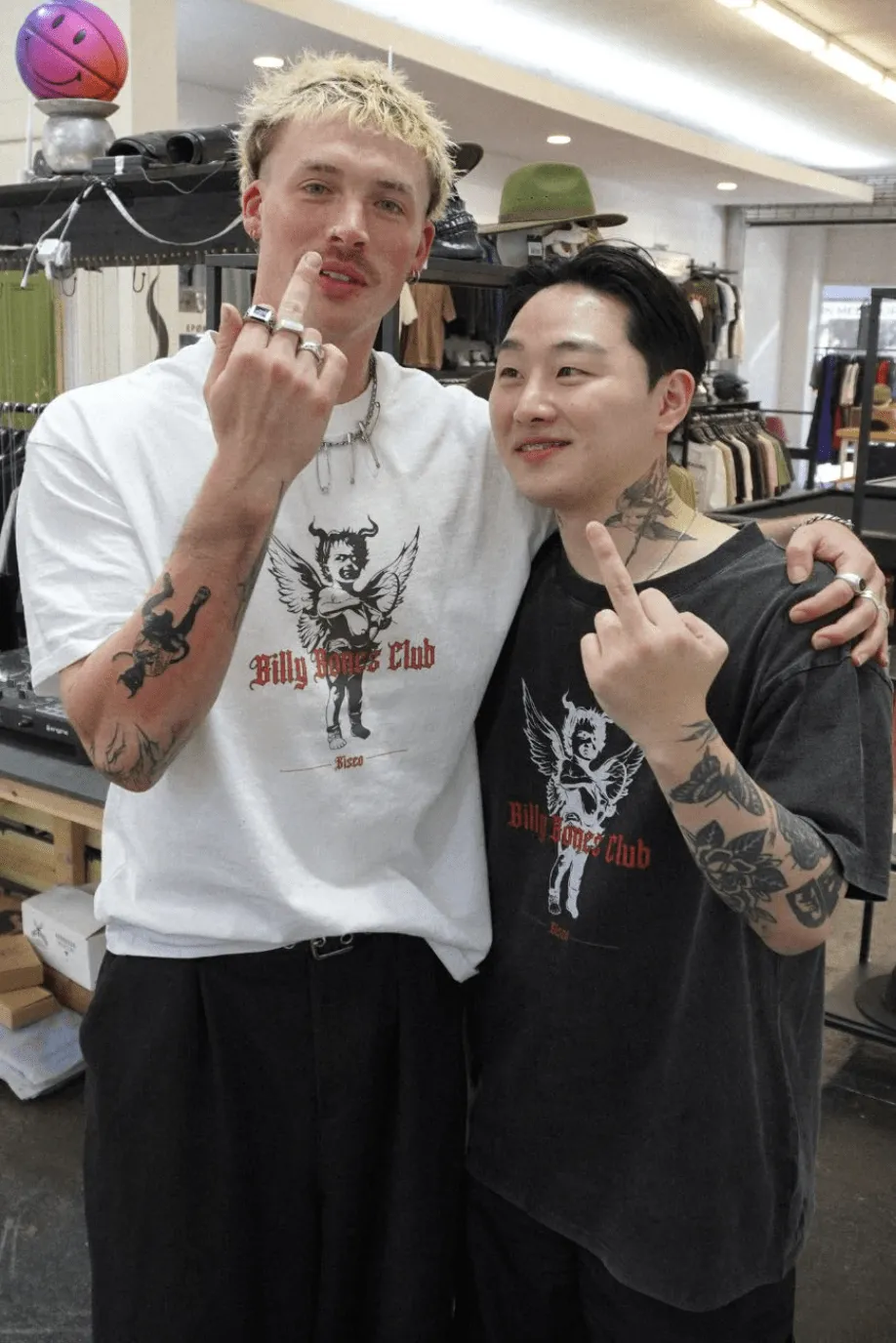 BILLY BONES CLUB BONES x GISEO COLLAB TEE - VINTAGE WHITE