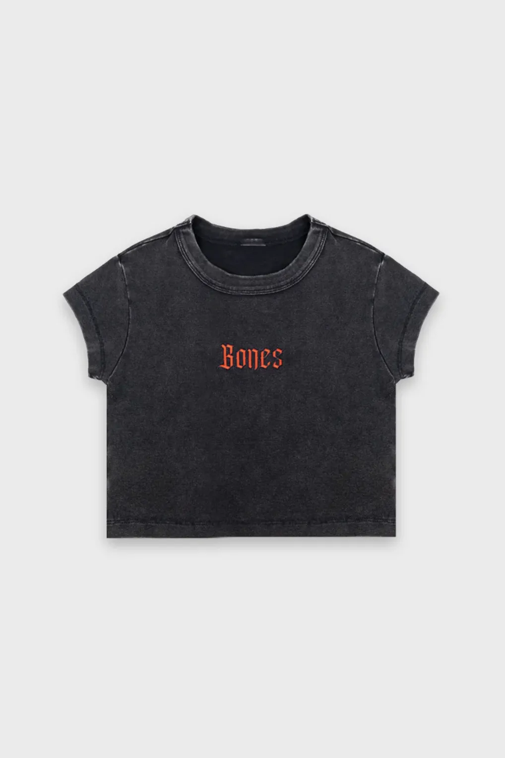 BILLY BONES CLUB GOTHIC BABY TEE -  VINTAGE BLACK