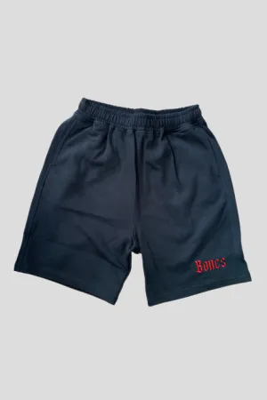 BILLY BONES CLUB KIDS/YOUTH GOTHIC SCRIPT SHORT - BLACK/RED