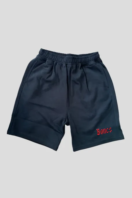 BILLY BONES CLUB KIDS/YOUTH GOTHIC SCRIPT SHORT - BLACK/RED