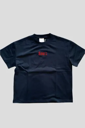 BILLY BONES CLUB KIDS/YOUTH GOTHIC SCRIPT TEE - BLACK/RED
