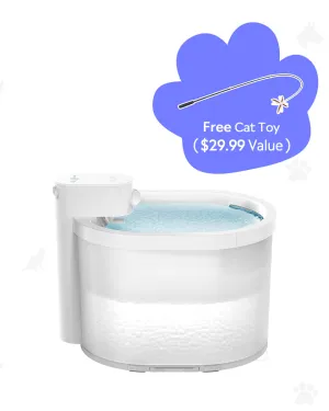 [BOGO] Wireless Cat Water Fountain & Free Cat Wand Toy