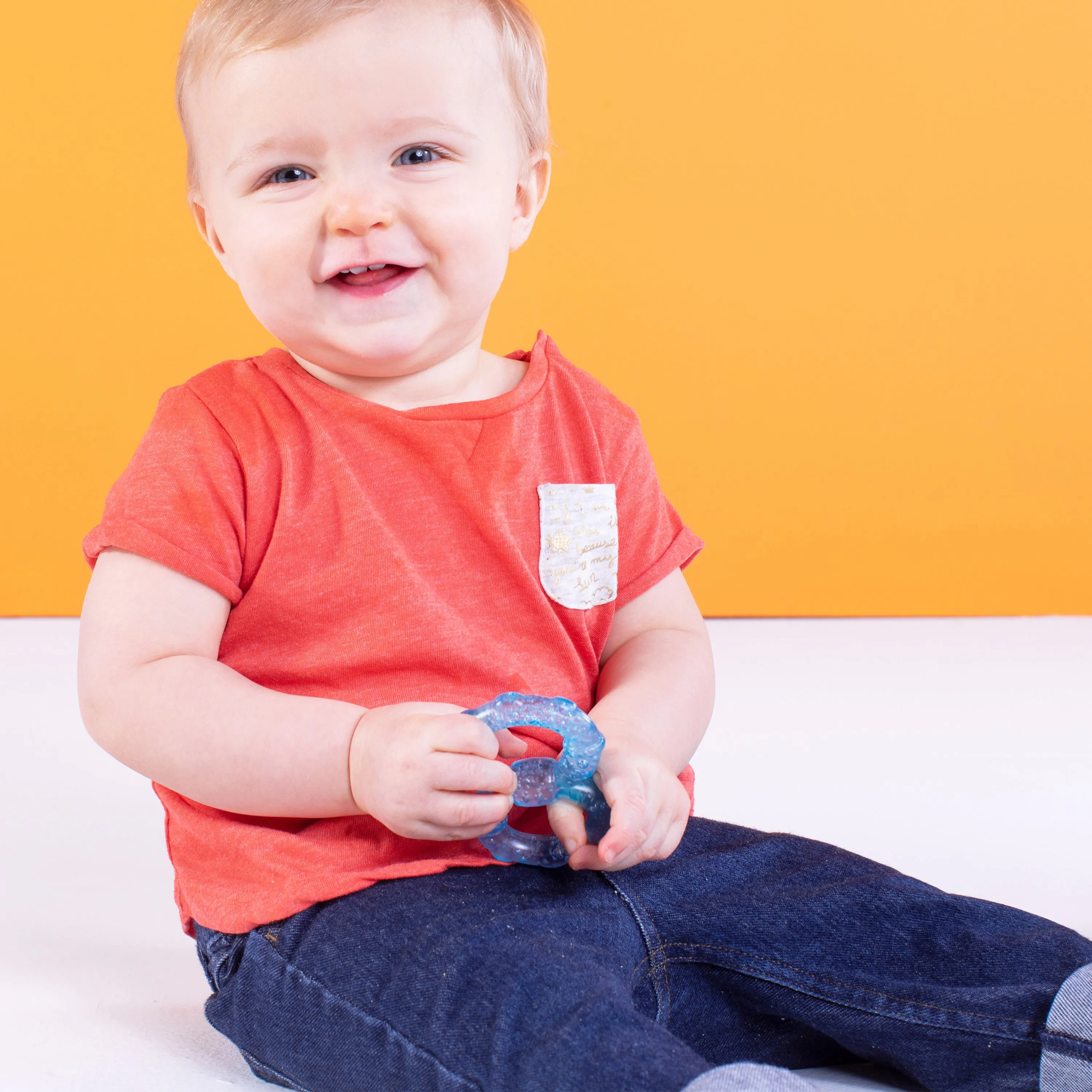 Bright Starts Stay Cool BPA-Free Gel-Filled Teether, 3 Pack Chillable Teething Toy