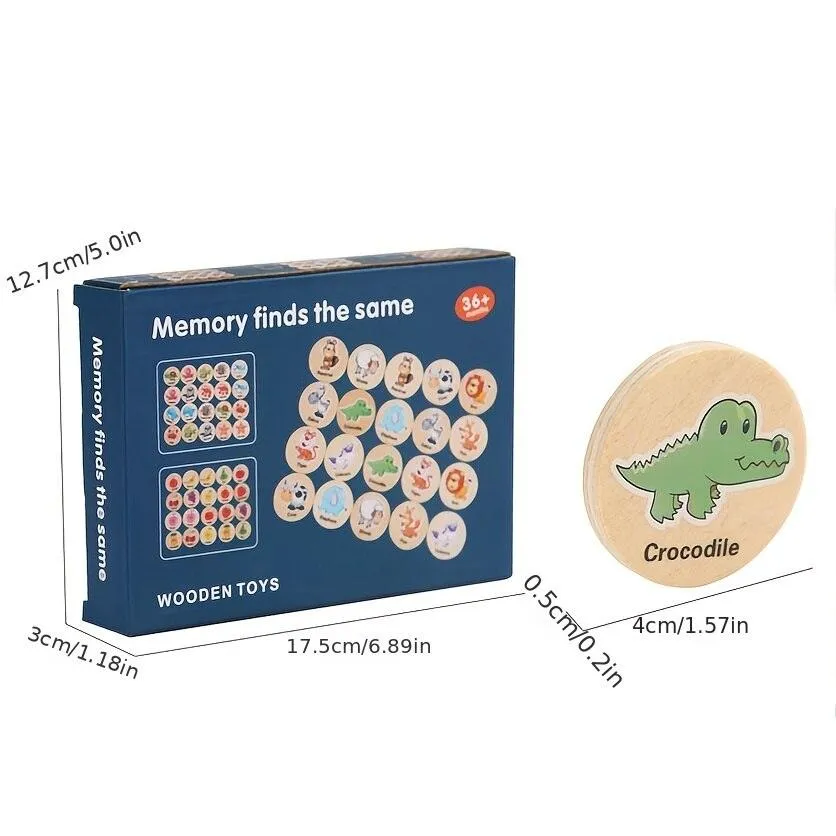 Cartoon Animal Memory Chess Thinking Training Toys