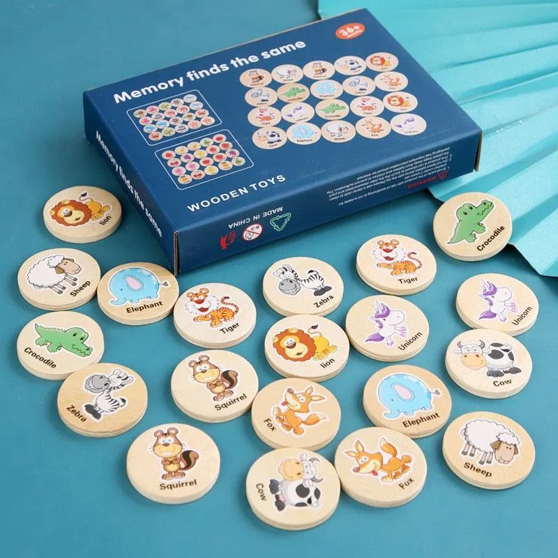 Cartoon Animal Memory Chess Thinking Training Toys