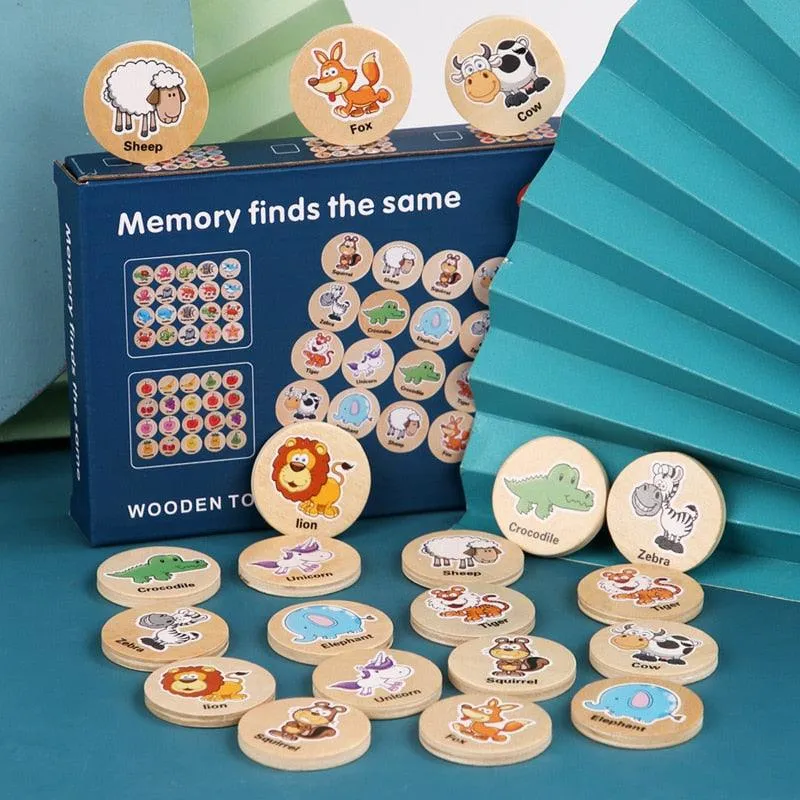 Cartoon Animal Memory Chess Thinking Training Toys
