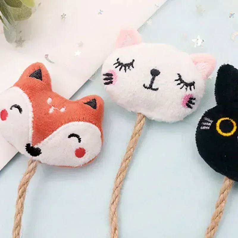 Catnip-Infused Animal-Shaped Cat Toy with Feather and Bell