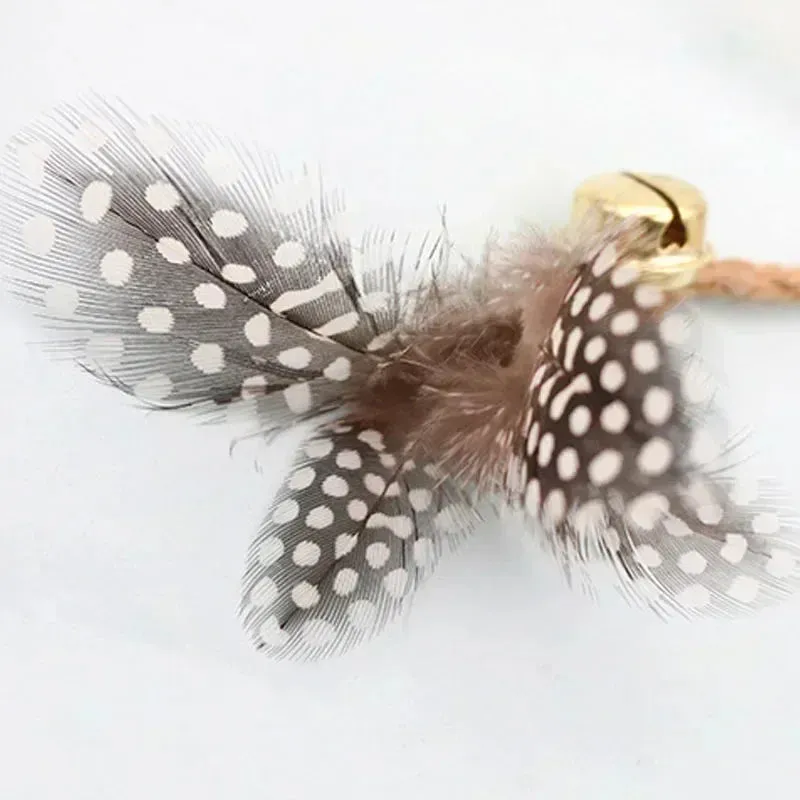 Catnip-Infused Animal-Shaped Cat Toy with Feather and Bell