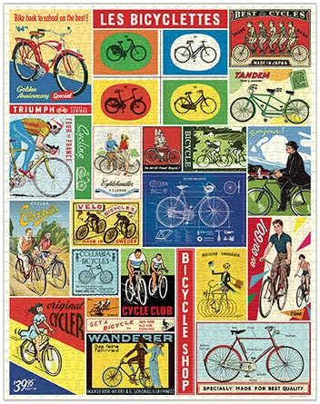 Cavallini & Co. Bicycles 1000 Piece Puzzle