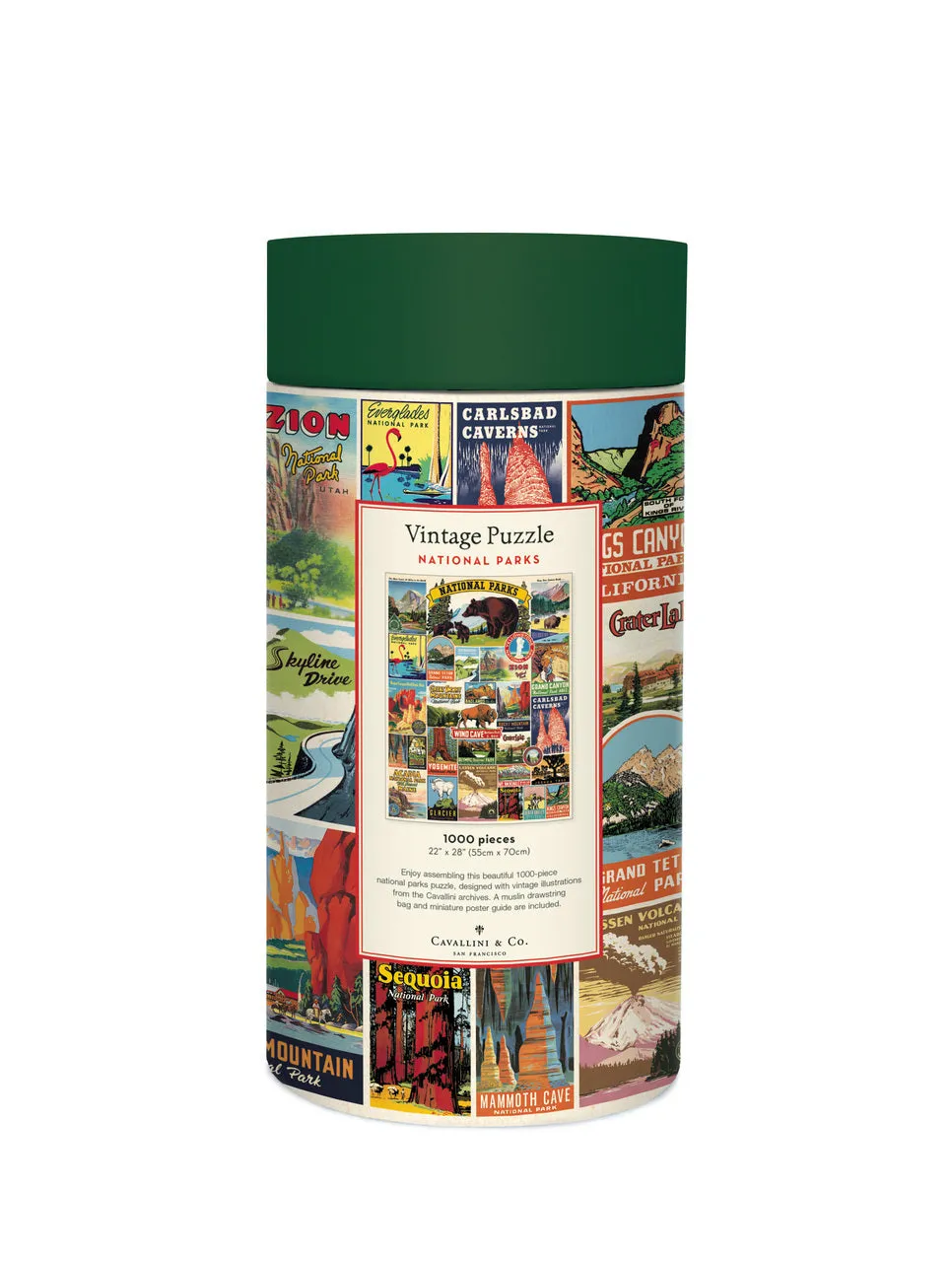 Cavallini & Co. National Parks 1000 Piece Puzzle