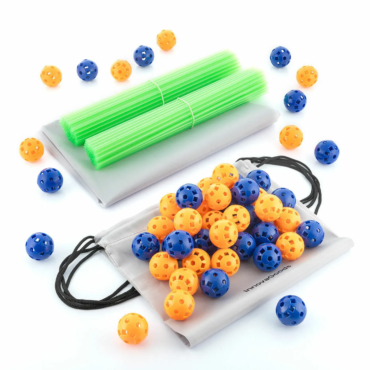 Childrens Fort Building Kit Builkitt Innovagoods 155 Pieces