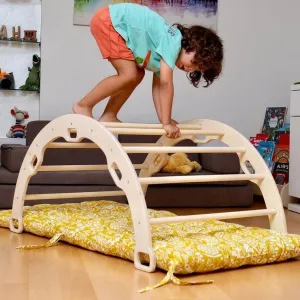 Climbing Arch / Rocker with Sunny Pattern Pillow