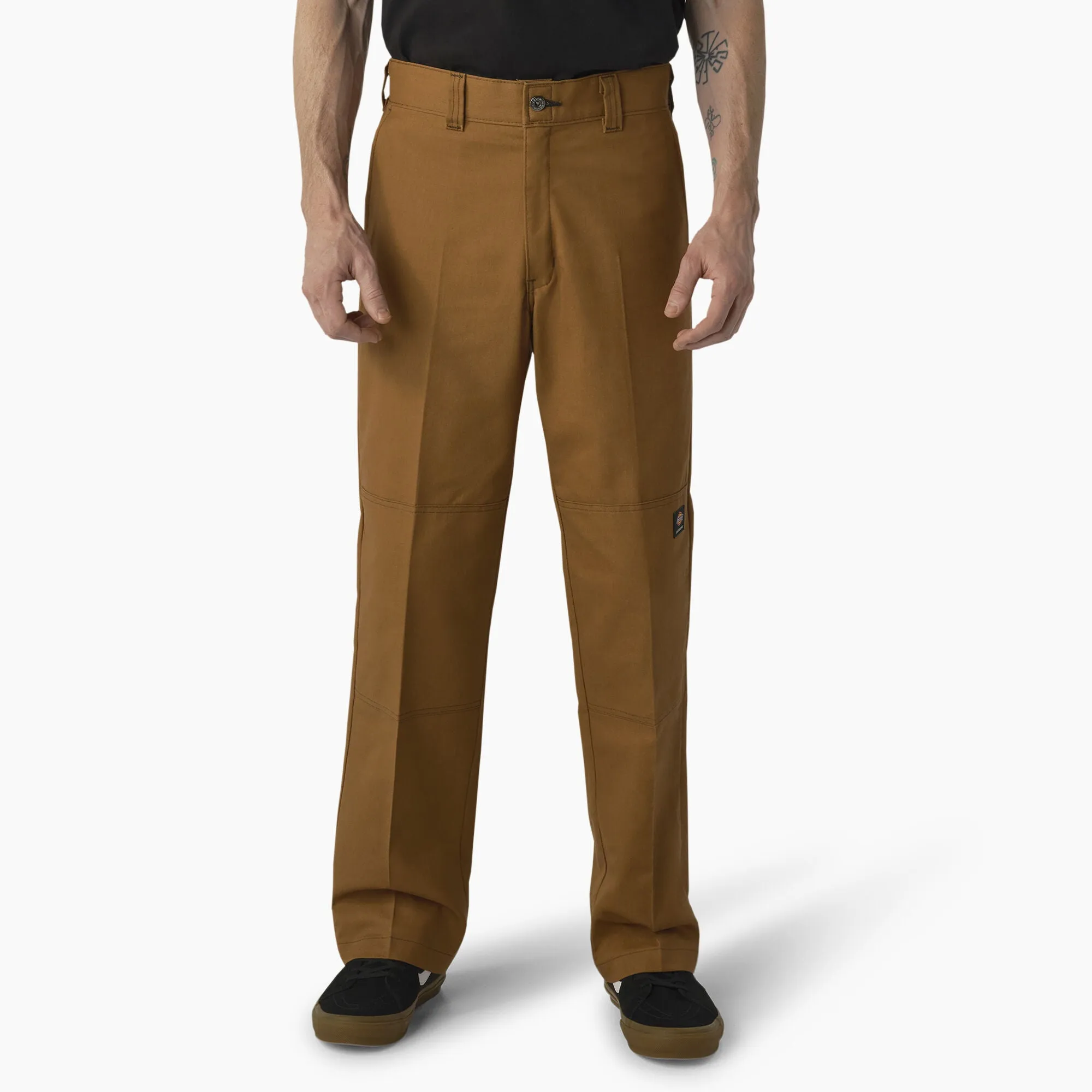 Dickies Skateboarding Regular Fit Double Knee Pants - Brown Duck w/ Chocolate Brown