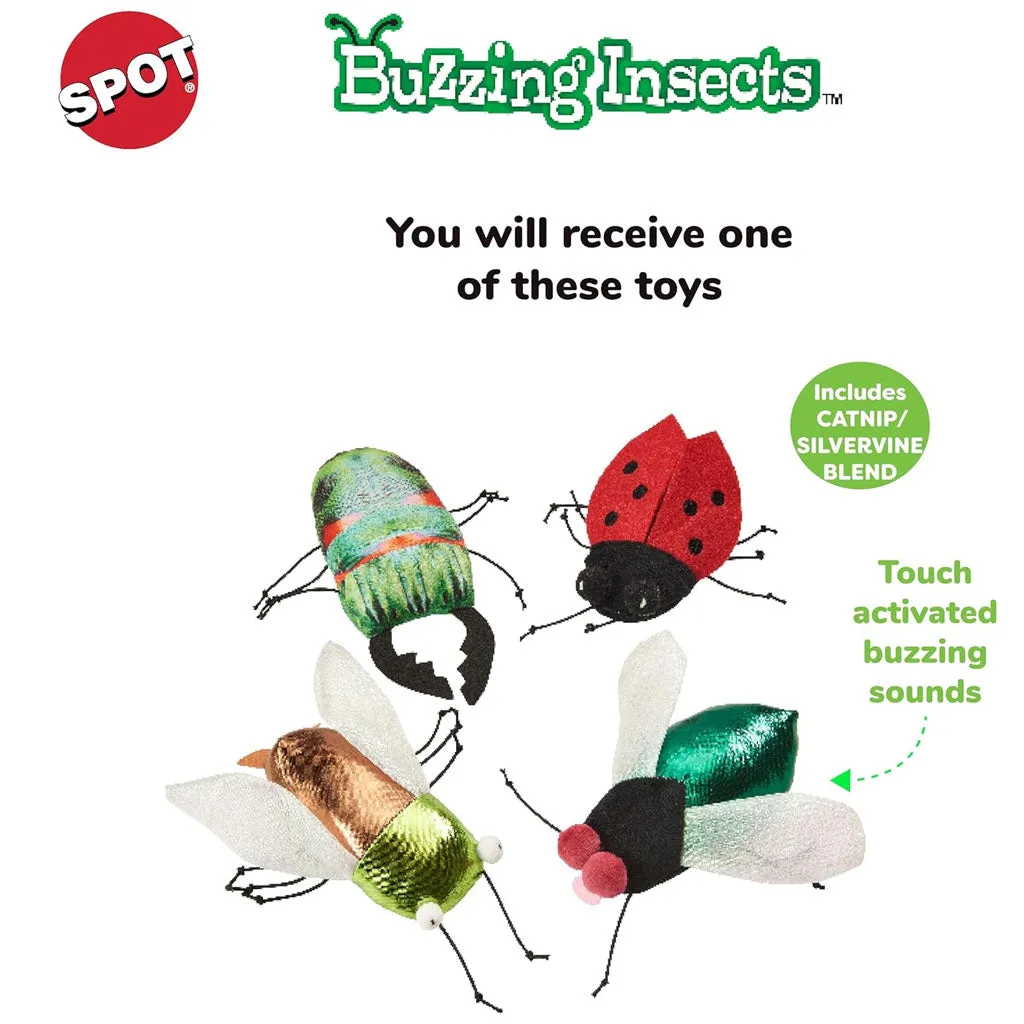 Ethical Pet Spot Buzzing Insects Cat Toy 5", Assorted