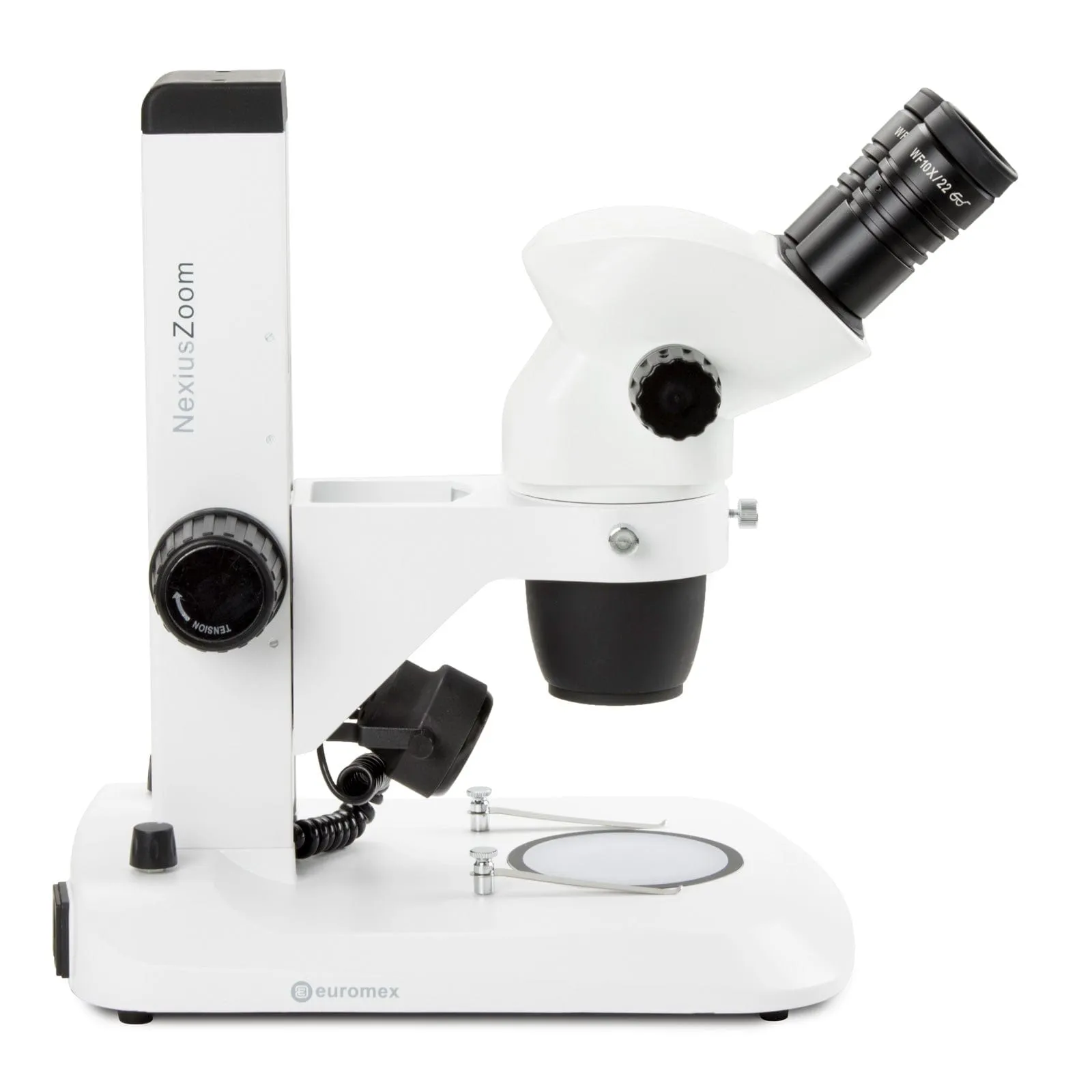 Euromex NexiusZoom Series High-Precision Zoom Binocular Stereo Microscope on Rack and Pinion Track Stand