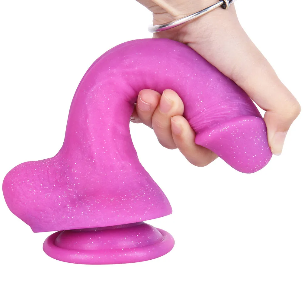 F388 Adjustable Strap-On Harness Kit with 8.3-inch Multicolored Liquid Silicone Dildo