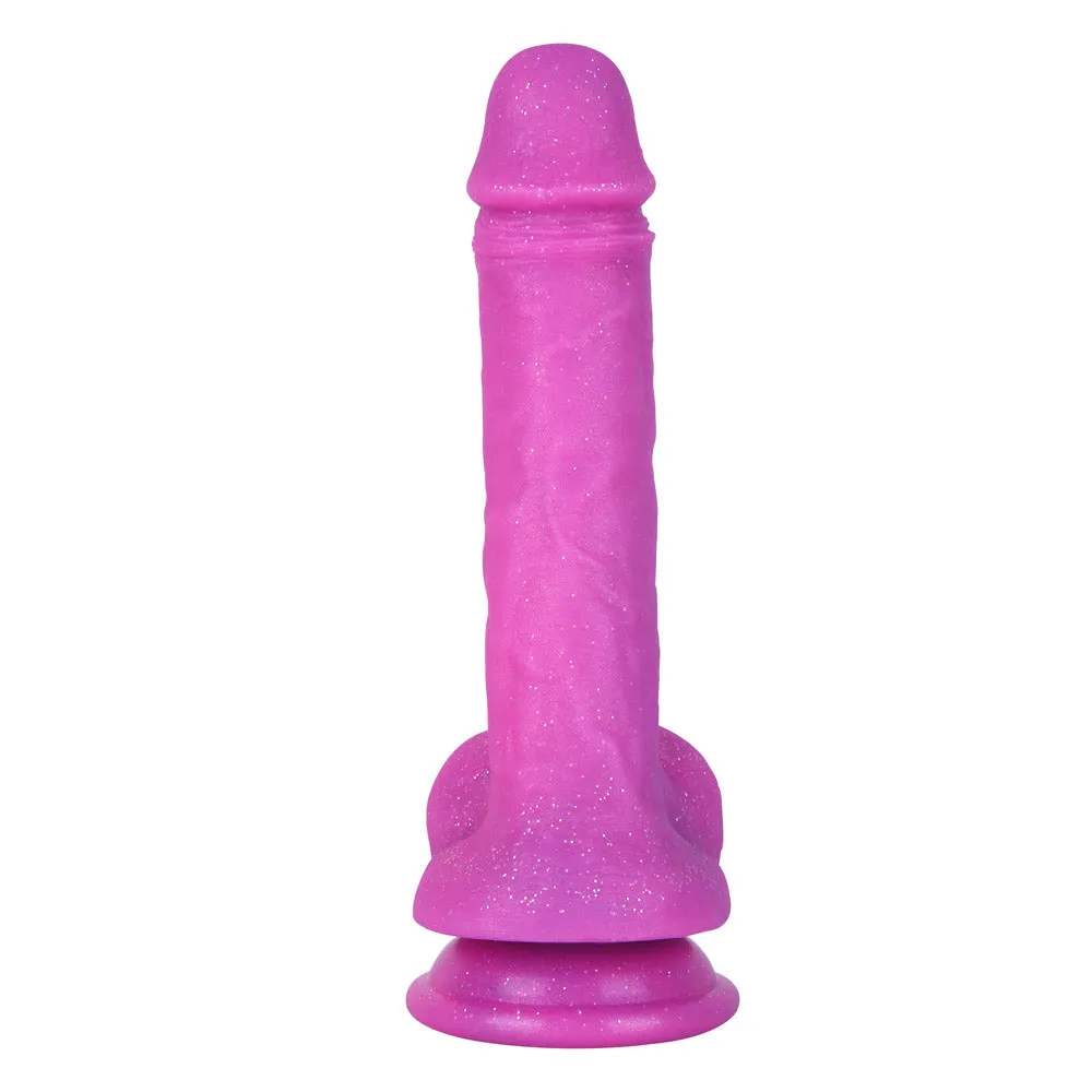F388 Adjustable Strap-On Harness Kit with 8.3-inch Multicolored Liquid Silicone Dildo