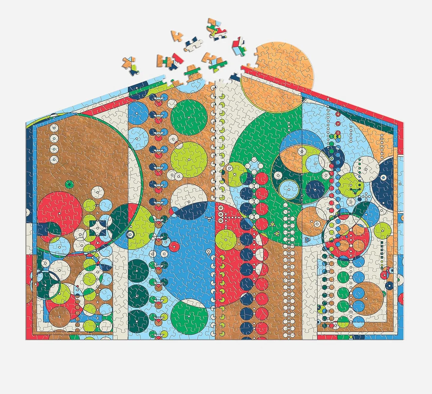 Frank Lloyd Wright Midway Mural 750 Piece Shaped Foil Puzzle
