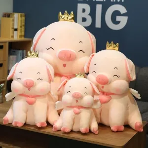 Giant Princess Stuffed Pig Plush