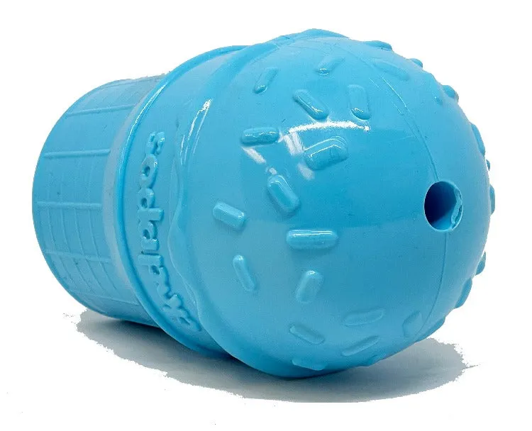Ice Cream Cone Durable PUP-X Rubber eDispenser Chew Toy and Treat Dispenser