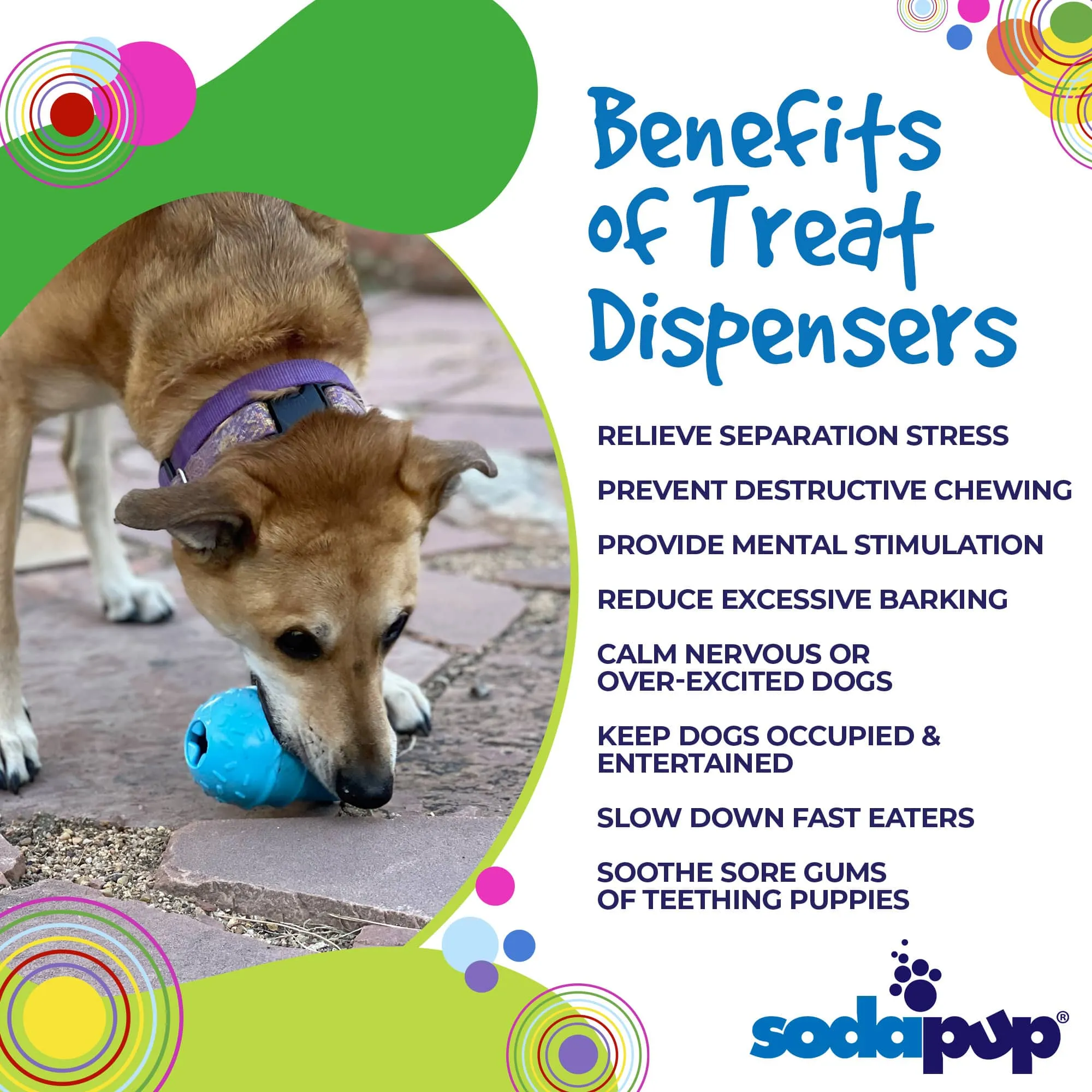 Ice Cream Cone Durable PUP-X Rubber eDispenser Chew Toy and Treat Dispenser