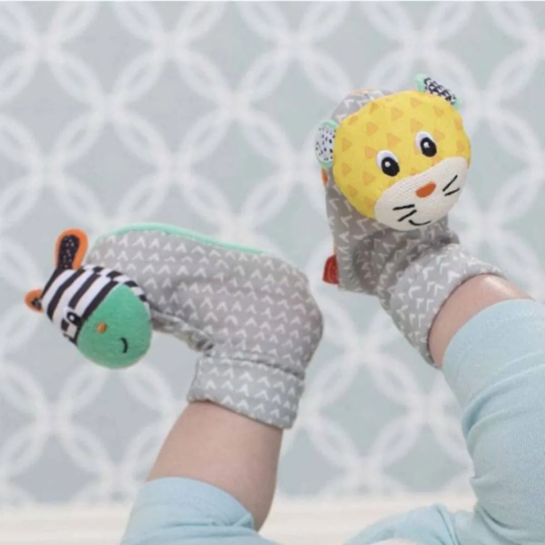 Infantino Foot Rattle Zebra/ Tiger