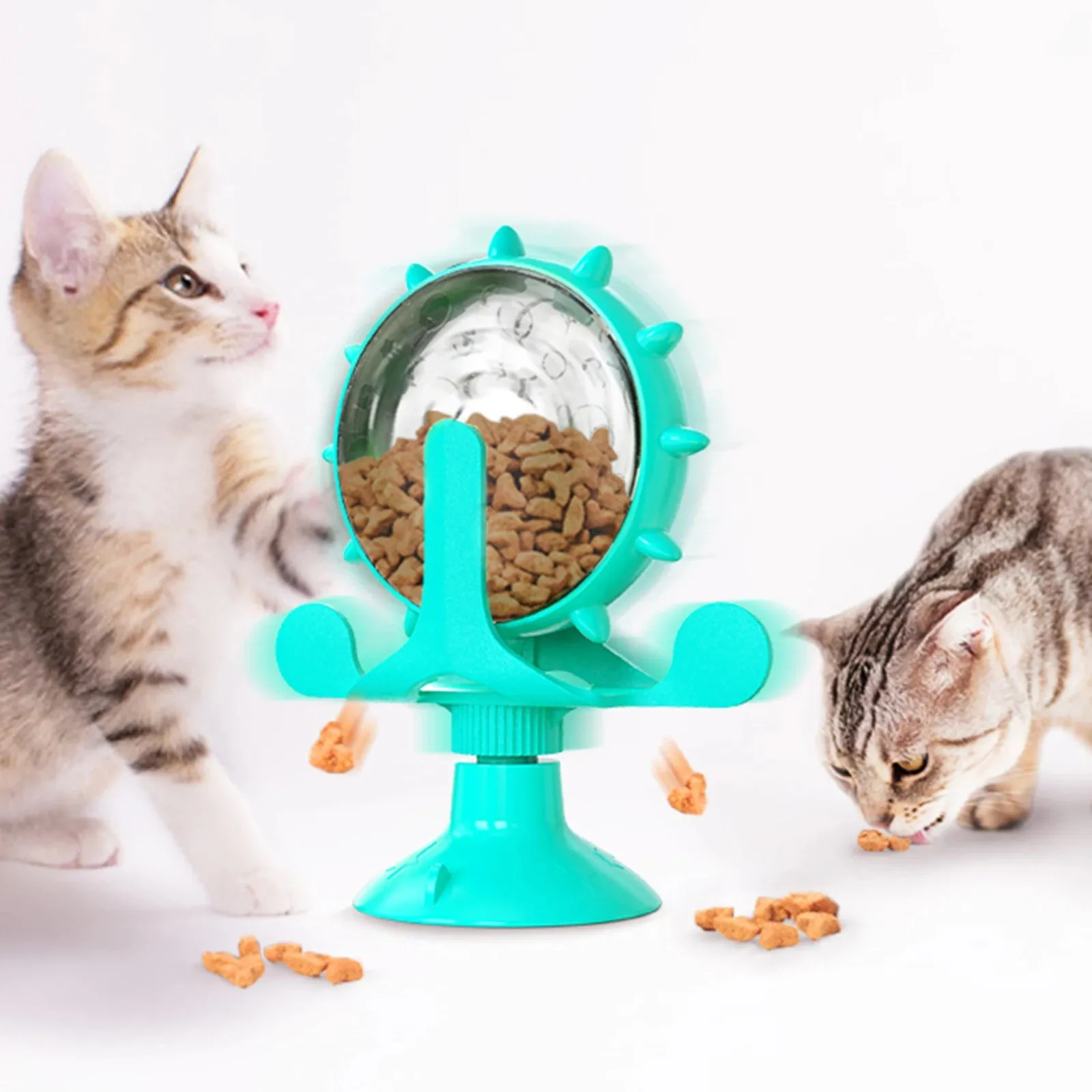 Interactive Pet Toy with Treat Dispenser for Cats and Small Dogs
