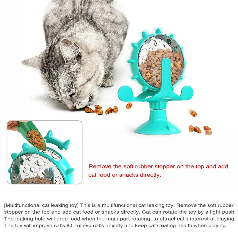 Interactive Pet Toy with Treat Dispenser for Cats and Small Dogs