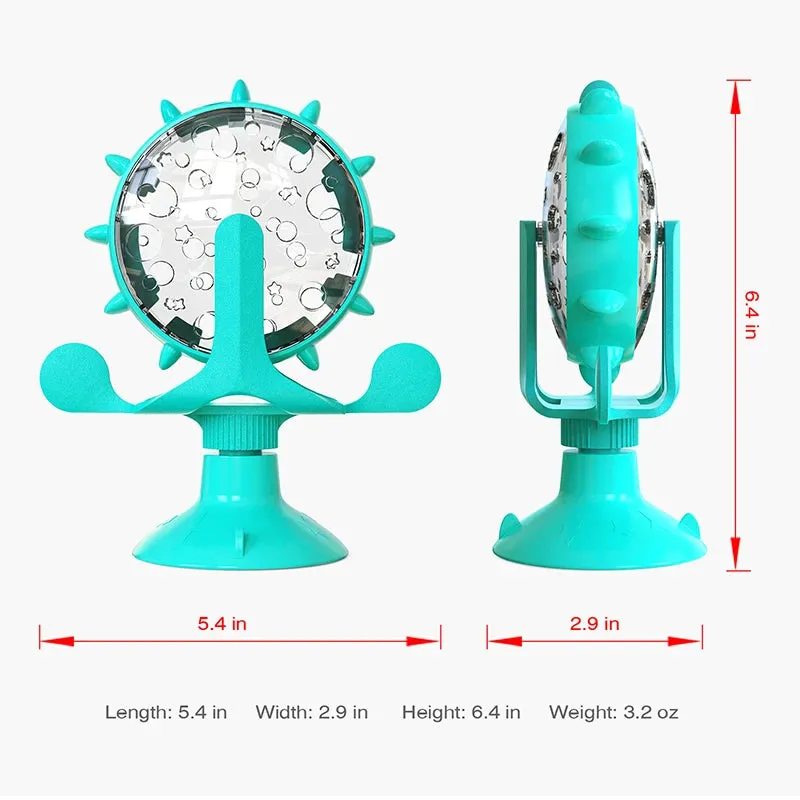 Interactive Pet Toy with Treat Dispenser for Cats and Small Dogs