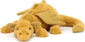 Jellycat Large Golden Dragon - Plush for All Ages