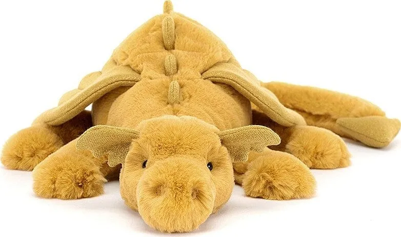 Jellycat Large Golden Dragon - Plush for All Ages