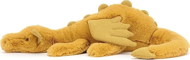 Jellycat Large Golden Dragon - Plush for All Ages