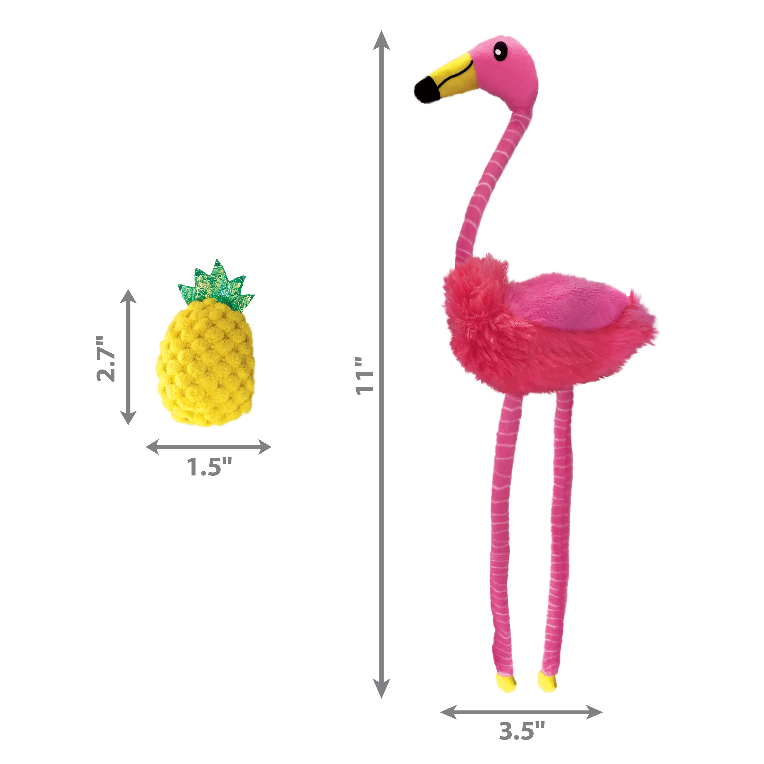 KONG Cat Tropics Flamingo 2-pk