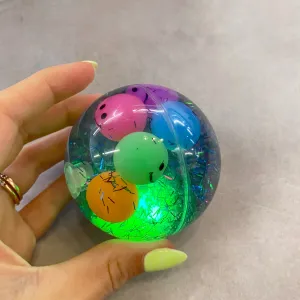 LED Glitter Bouncing Ball