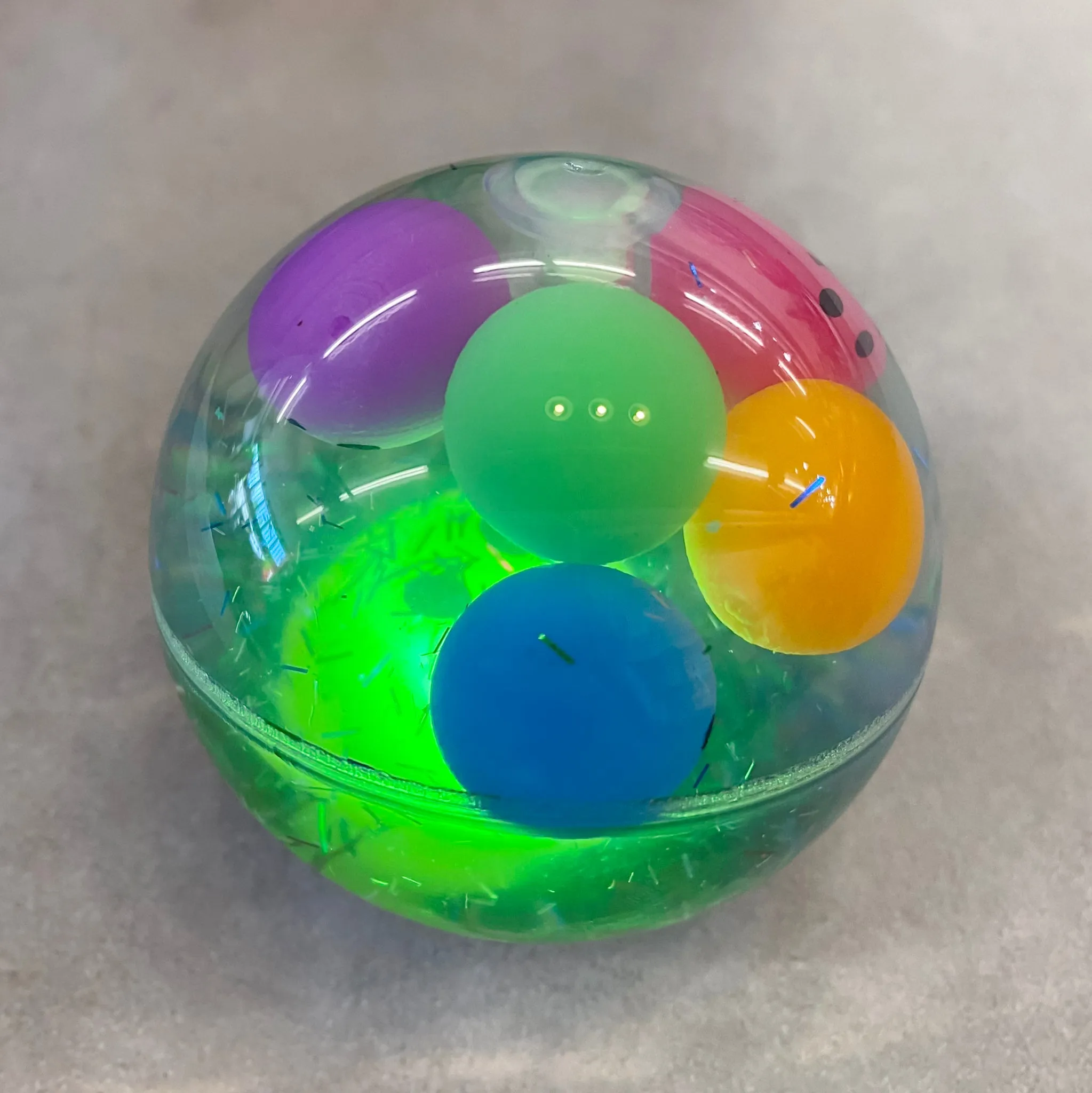LED Glitter Bouncing Ball