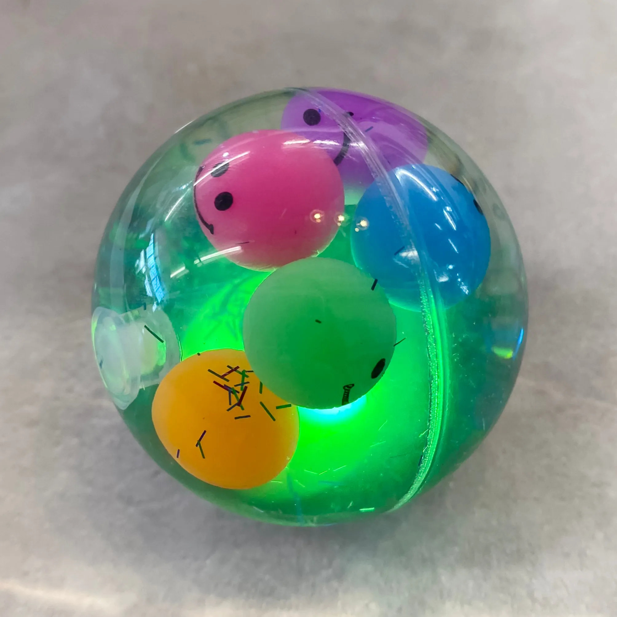 LED Glitter Bouncing Ball
