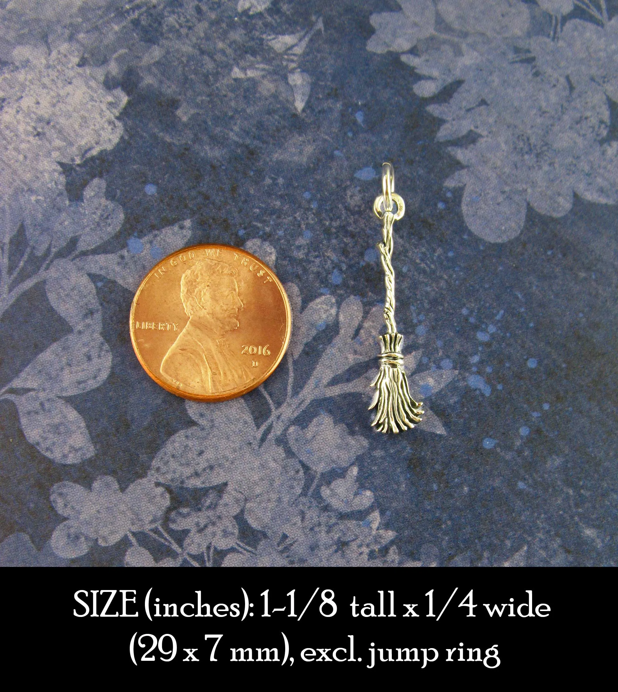 Little Besom or Broomstick Charm, Handmade