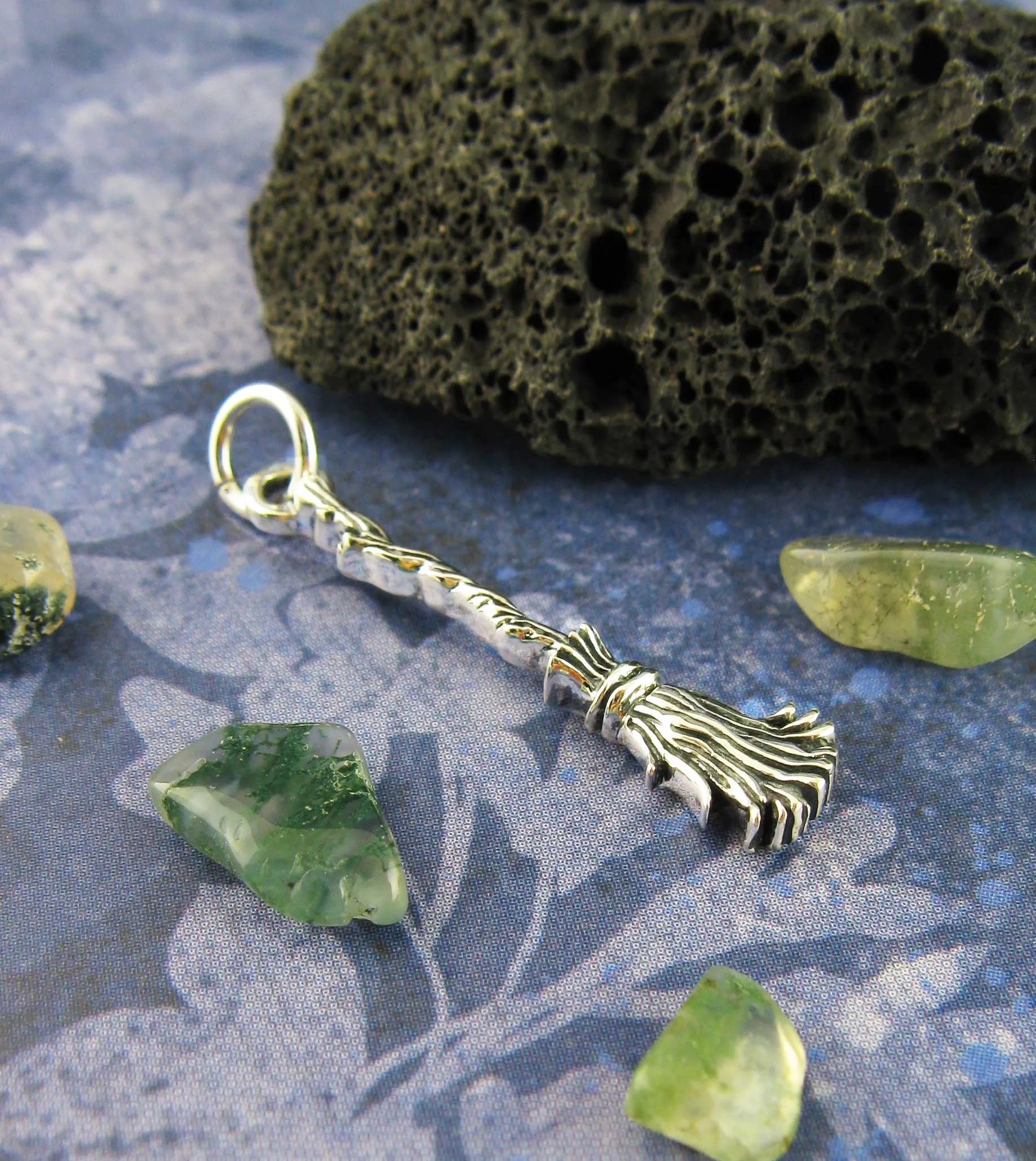 Little Besom or Broomstick Charm, Handmade