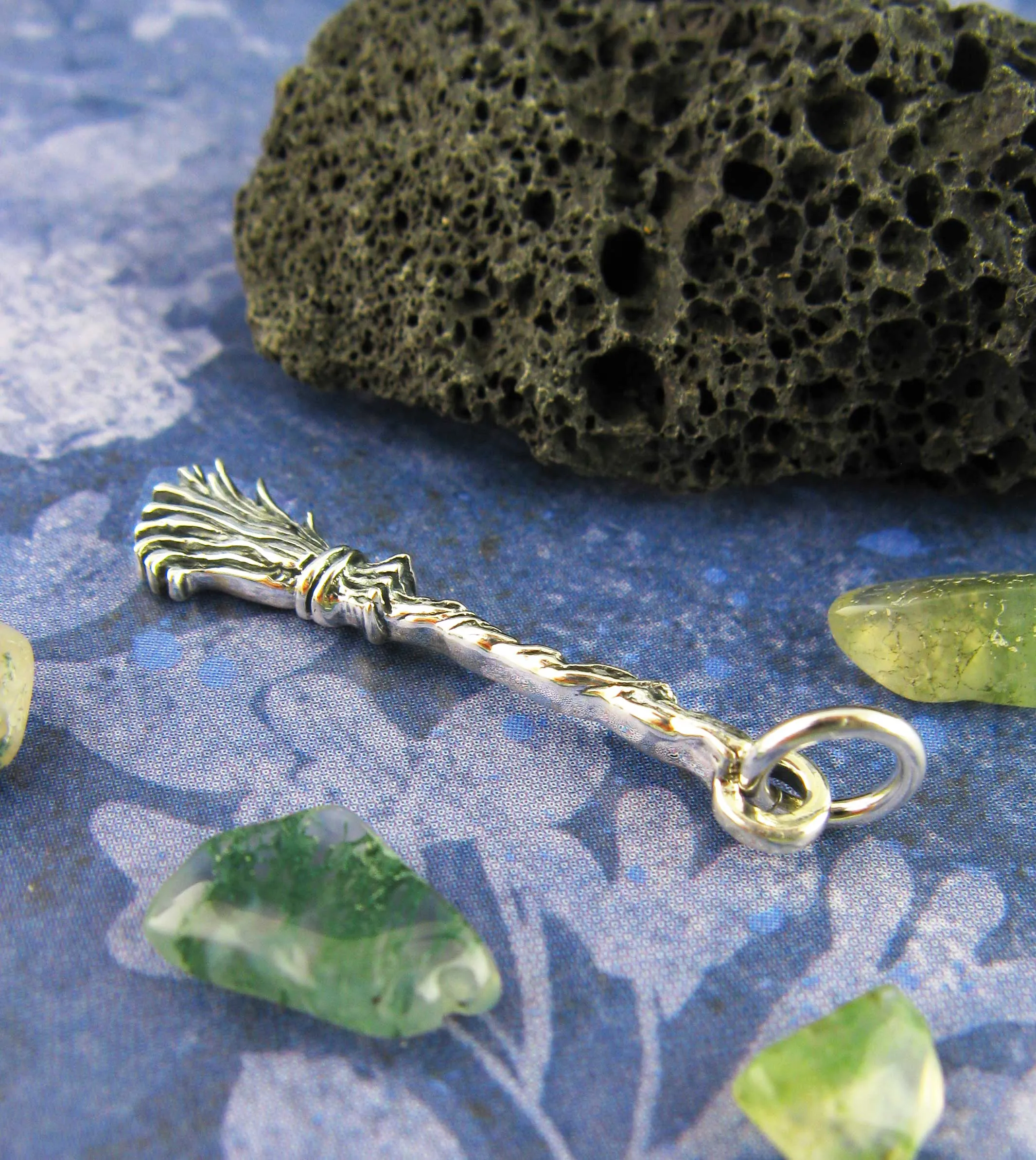 Little Besom or Broomstick Charm, Handmade