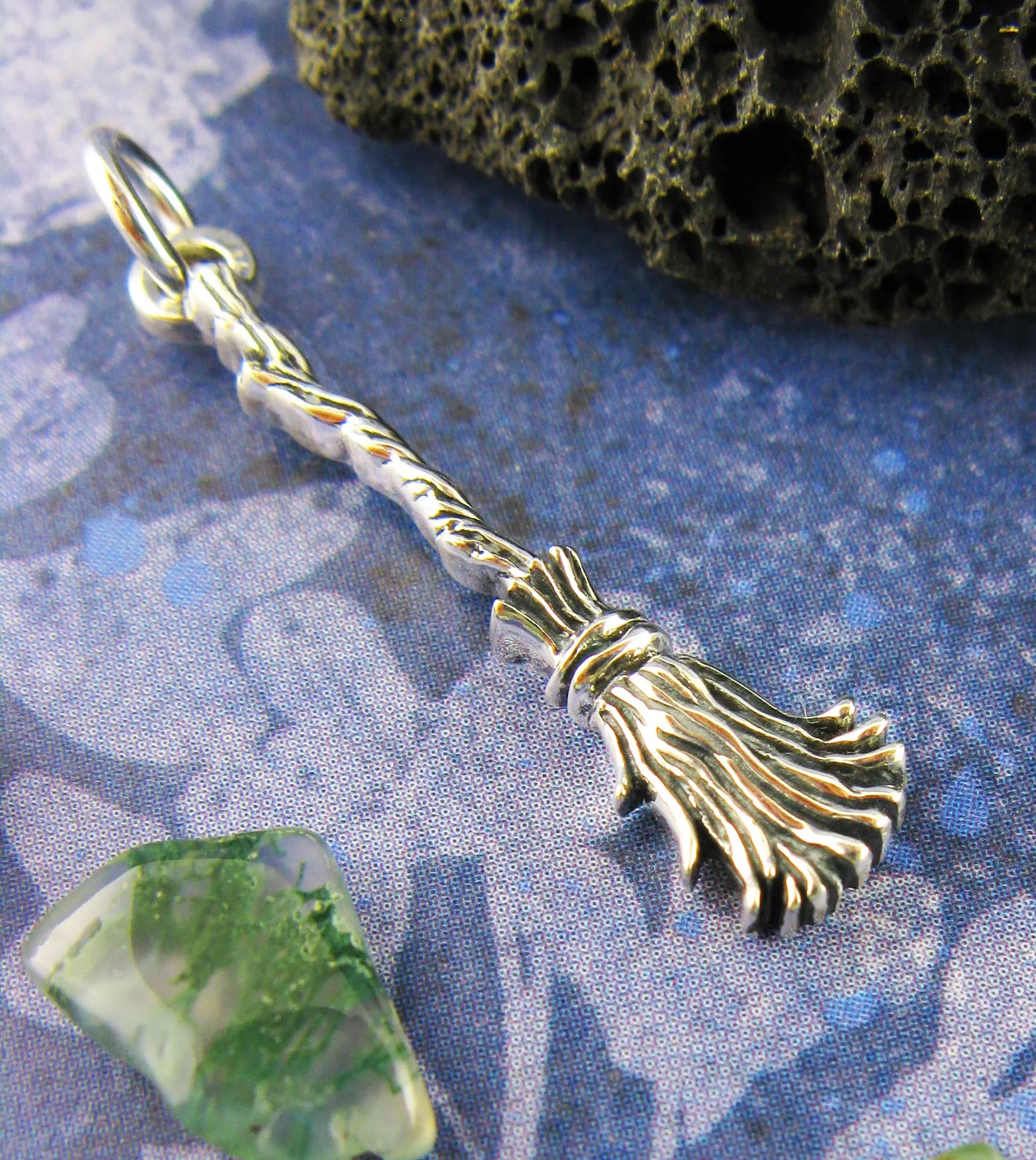 Little Besom or Broomstick Charm, Handmade