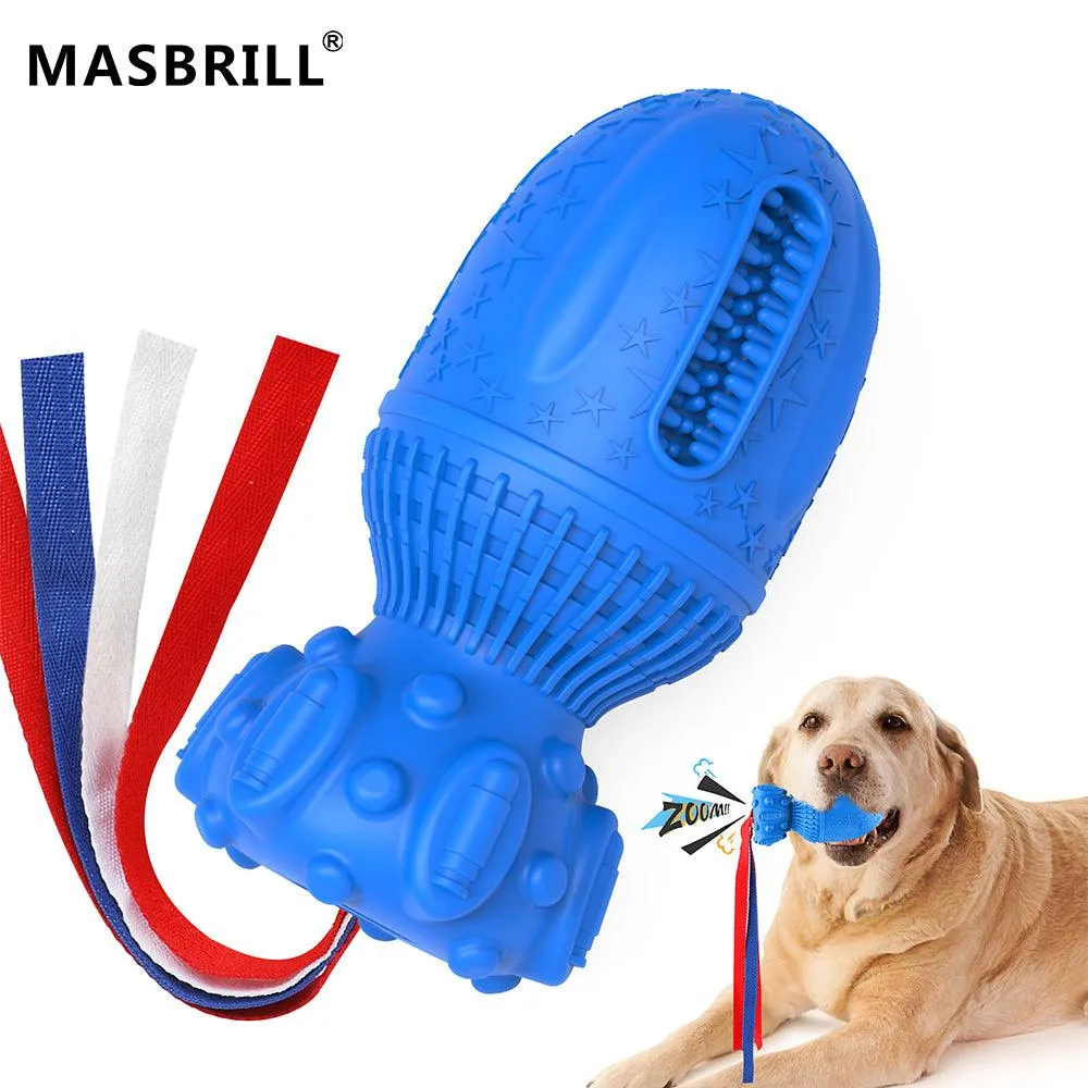 MASBRILL Indestructible Dog Bomb Figure Chew Toy