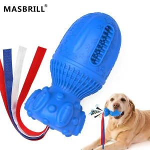 MASBRILL Indestructible Dog Bomb Figure Chew Toy
