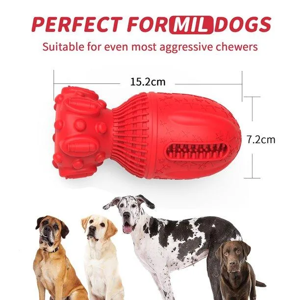 MASBRILL Indestructible Dog Bomb Figure Chew Toy