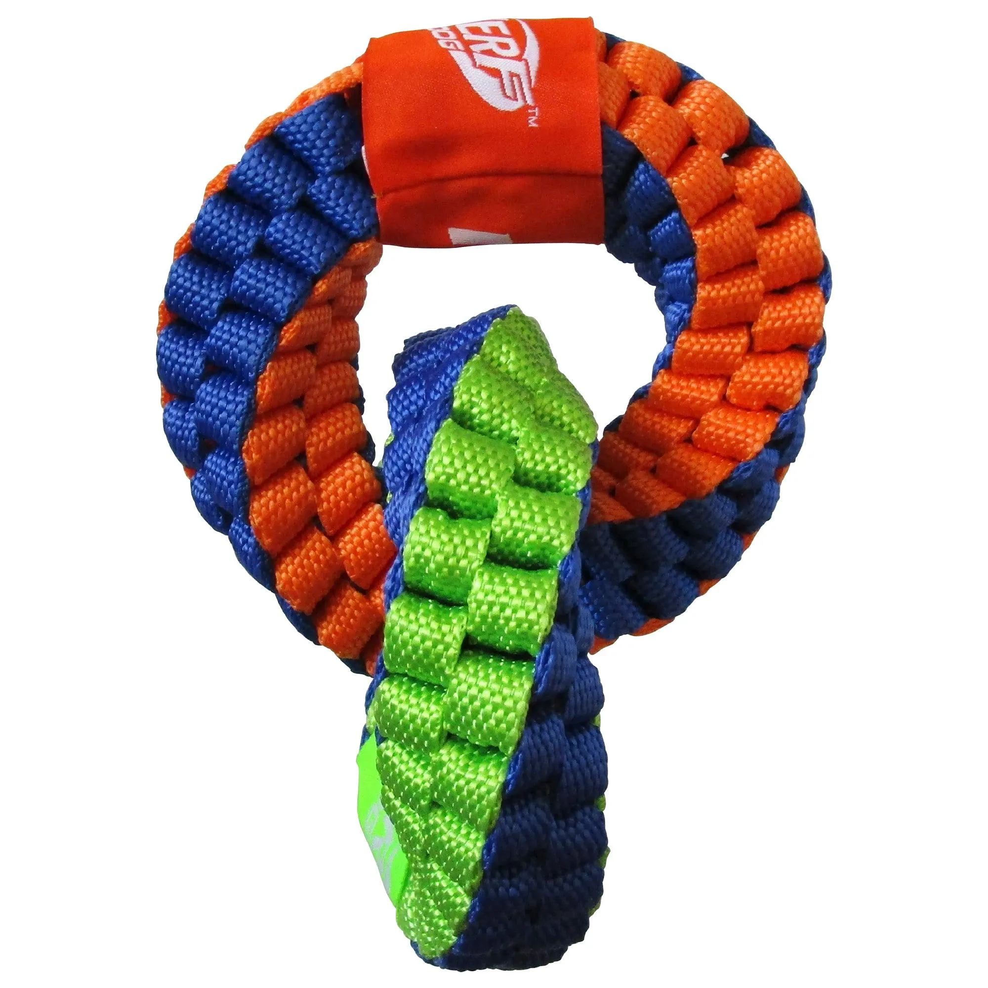 Nerf Dog Braided Twisted 2-Ring Tug